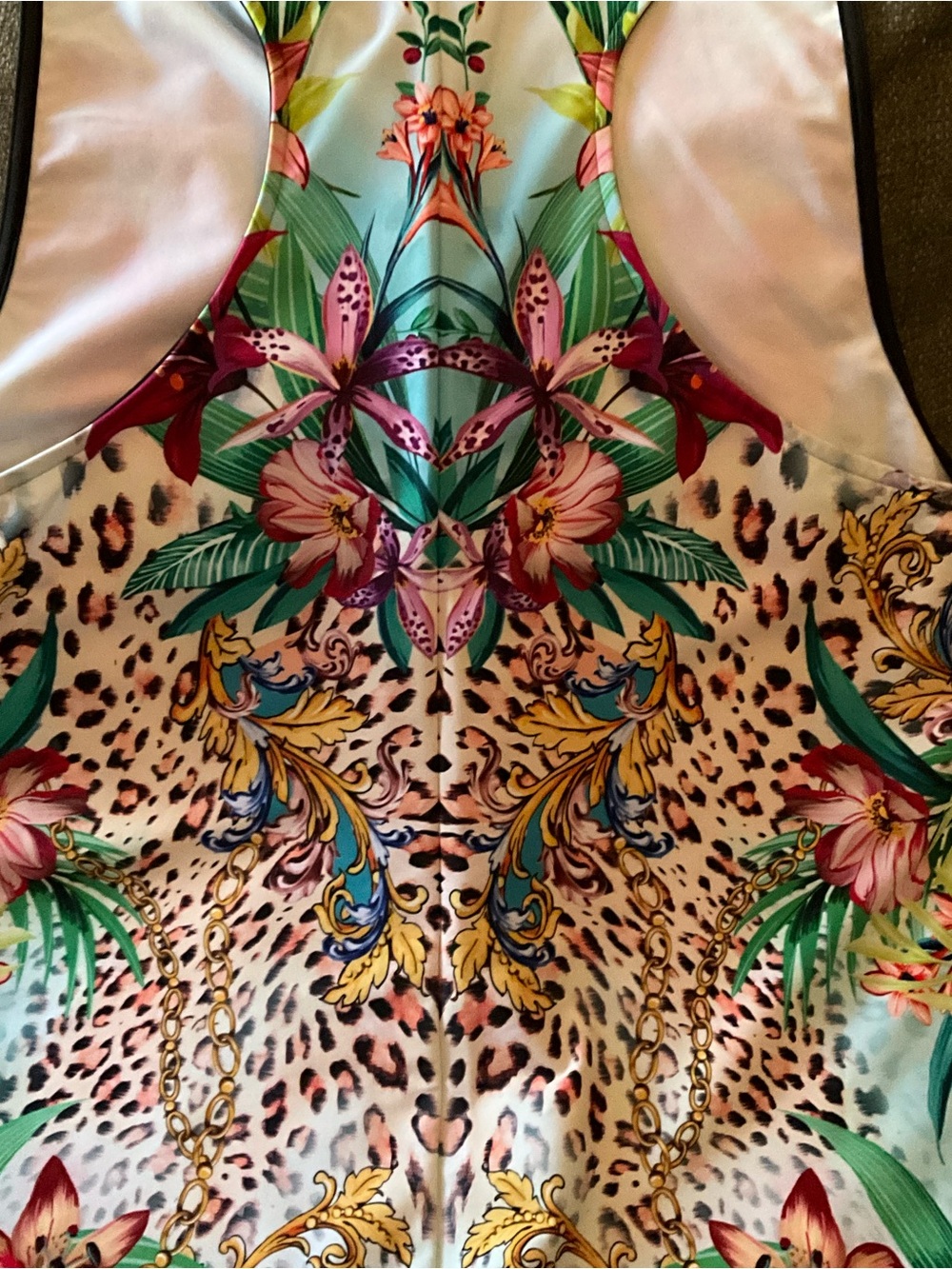 NWOT Johnny Was racer back floral jungle print dress XL - Picture 6 of 13